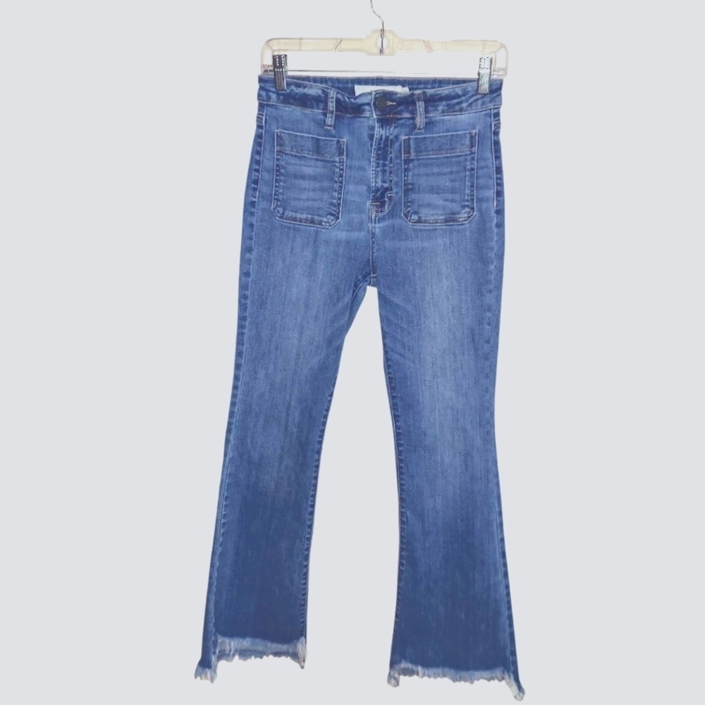 EUC Hidden Patch Pocket Blue Jeans